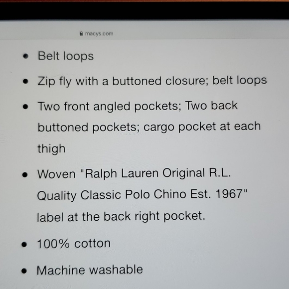 NWT: POLO Cargo Shorts - Picture 11 of 11